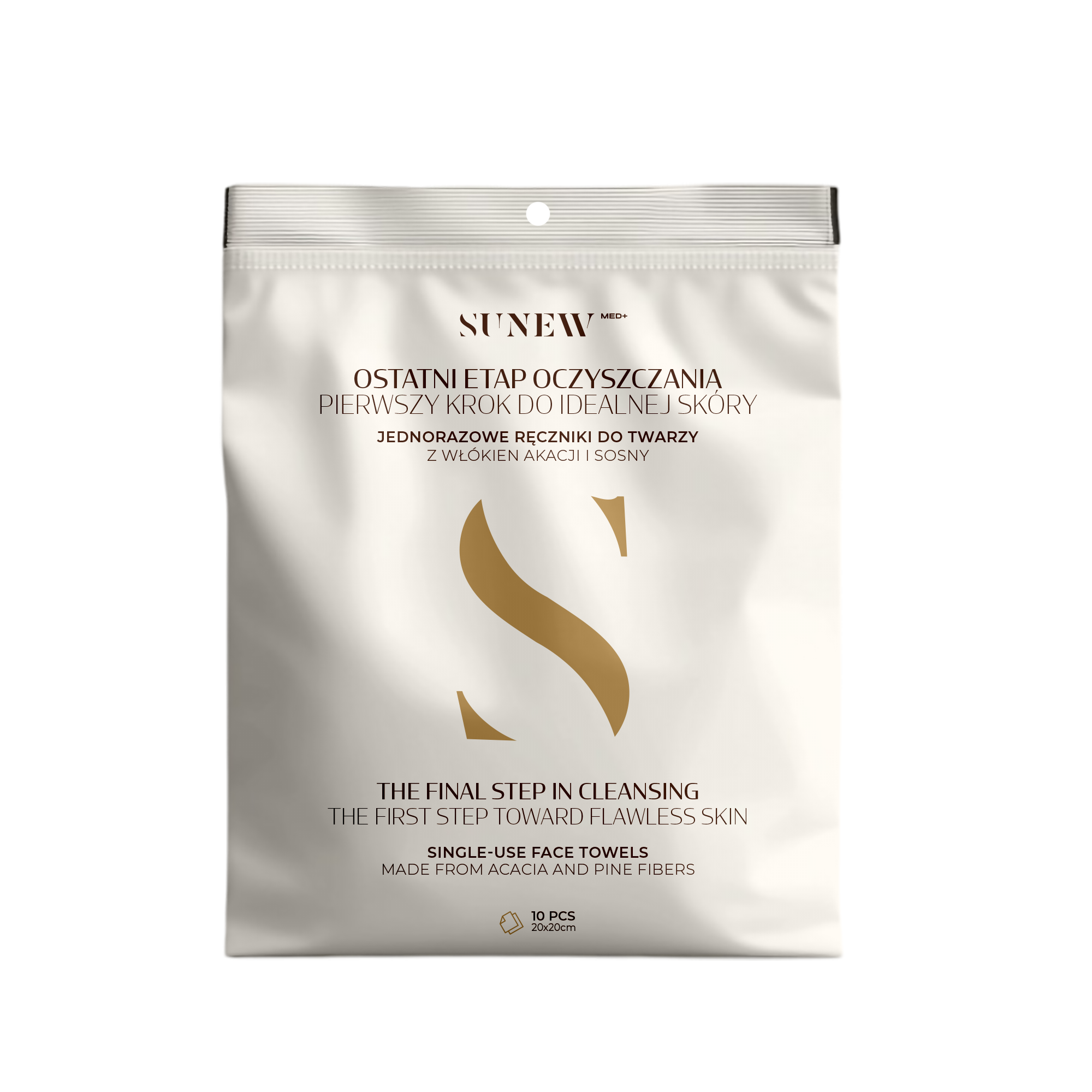 SunewMed+, jednorazowe ręczniki do twarzy, 10 sztuk zdjęcie