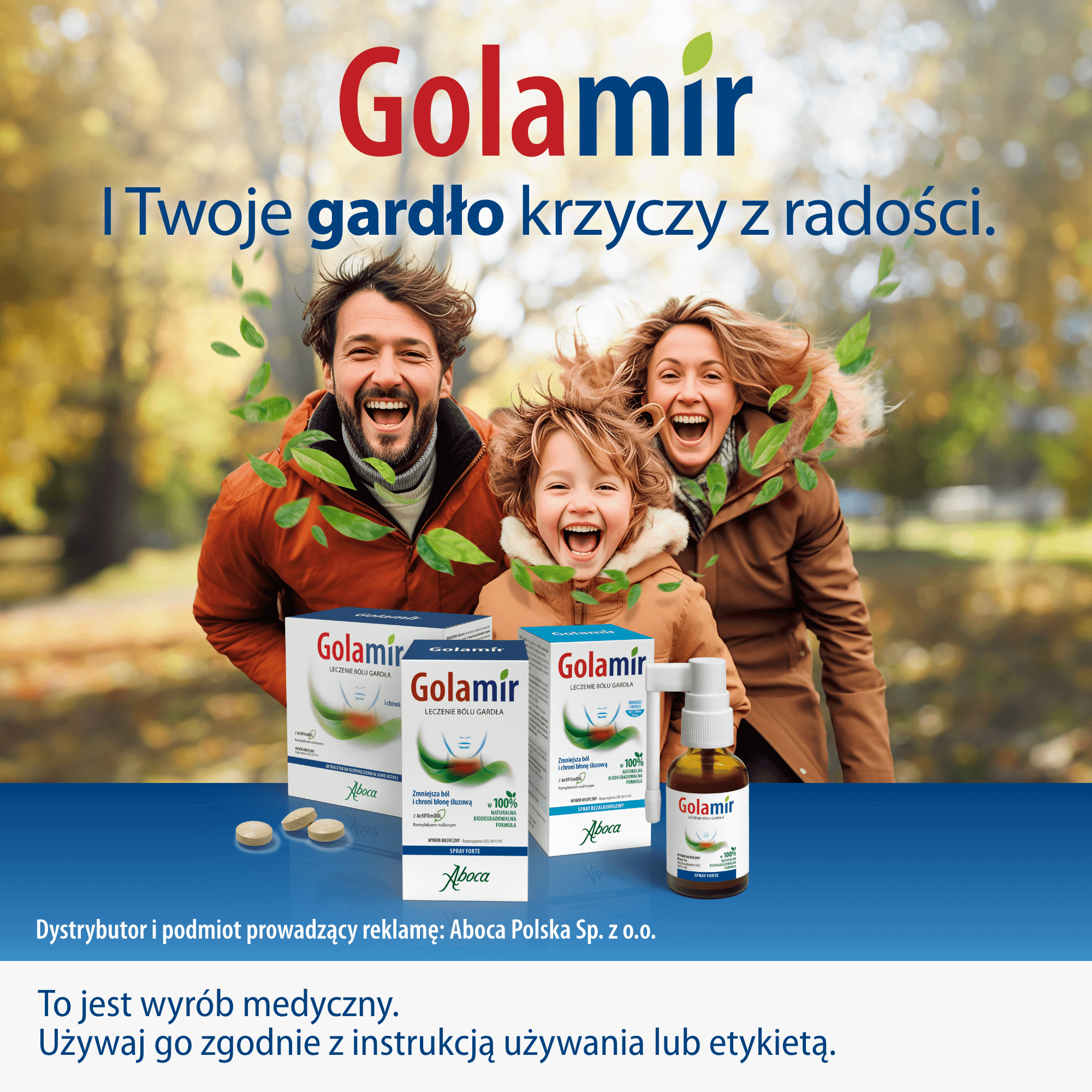 Golamir 2ACT spray bezalkoholowy dla dorosłych i dzieci 30 ml