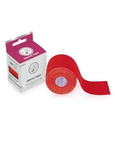 5E, Speed Tape, taśma kinezjologiczna bawełniana, czerwona, 5 cm x 5 m, 1 sztuka zdjęcie
