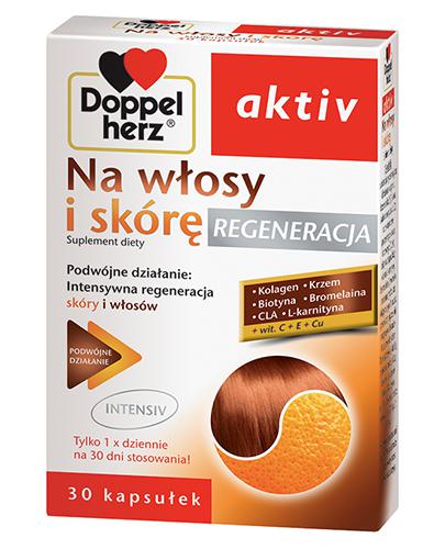 DOPPELHERZ AKTIV Na włosy i skórę regeneracja- 30 kaps. zdjęcie