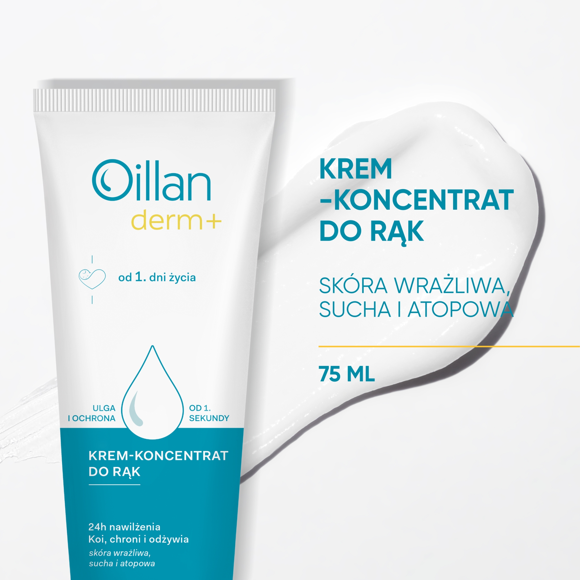 Oillan Derm+, krem-koncentrat do rąk, 75 ml