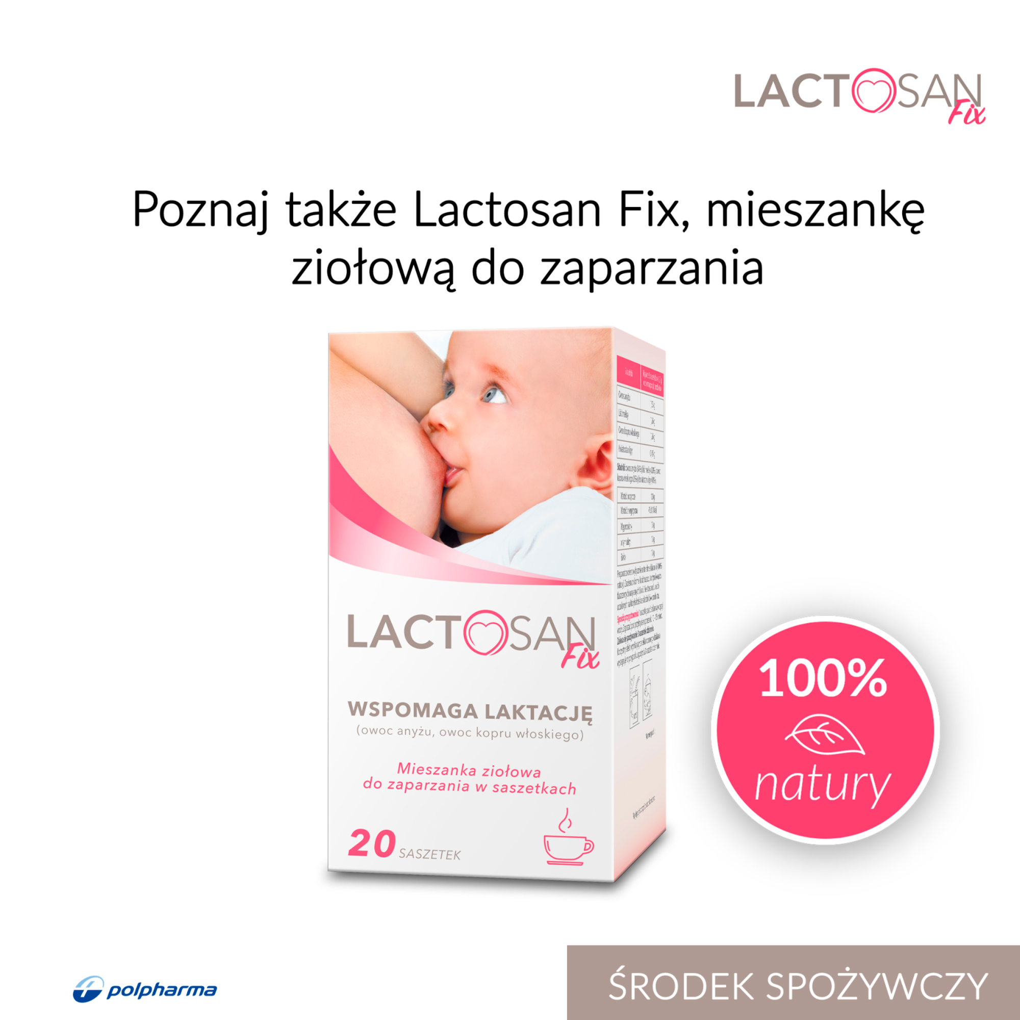 Lactosan Mama wspomaga laktację 14 saszetek