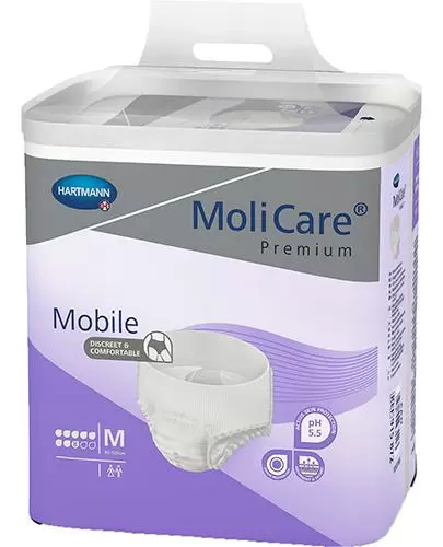 Hartmann MoliCare Premium Mobile majtki chłonne 8 kropli rozmiar M 30 sztuk zdjęcie