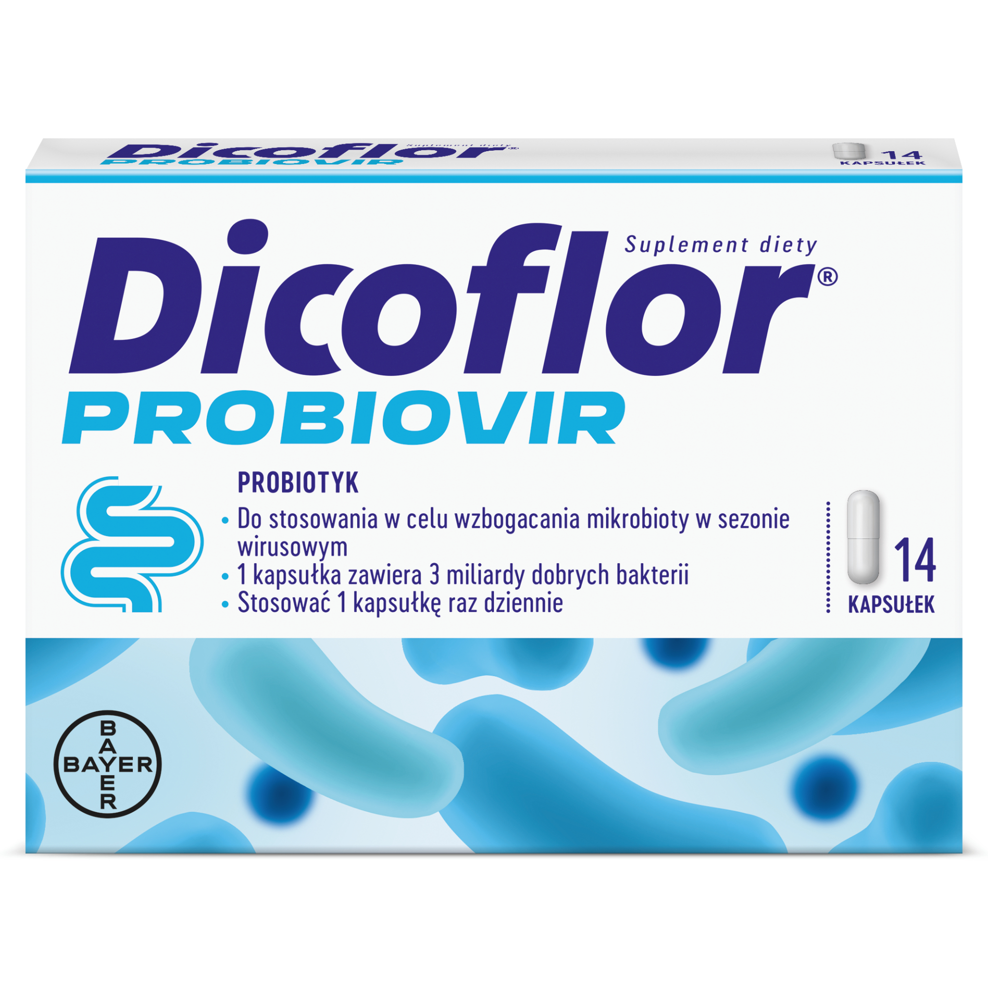 Dicoflor Probiovir, kapsułki, 14 sztuk zdjęcie