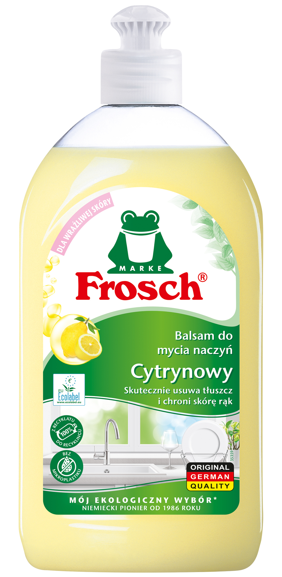 Frosch Cytrynowy balsam do mycia naczyń, 500 ml zdjęcie