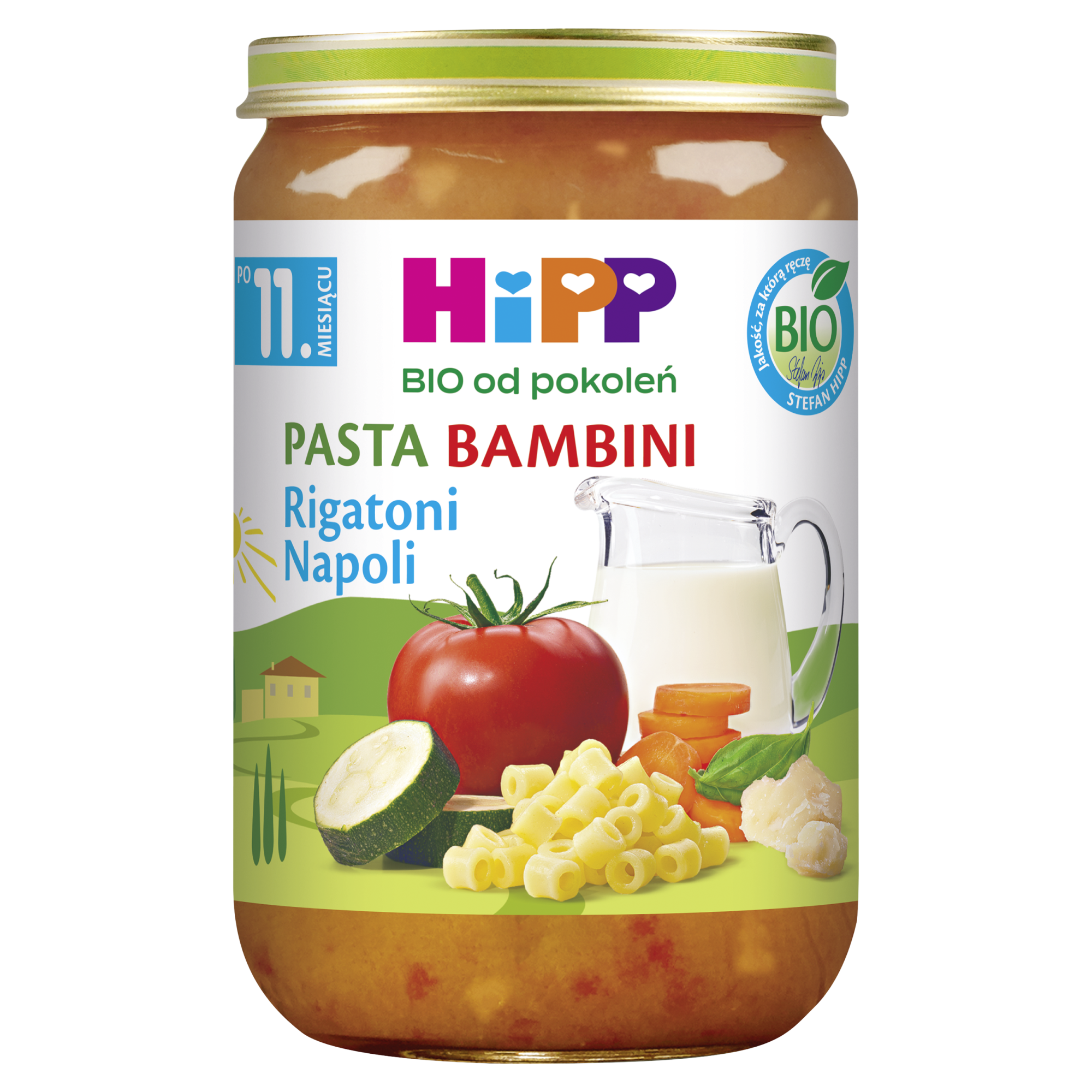 HiPP BIO od pokoleń, Rigatoni Napoli, po 11. m-cu, cena, opinie, właściwości  zdjęcie