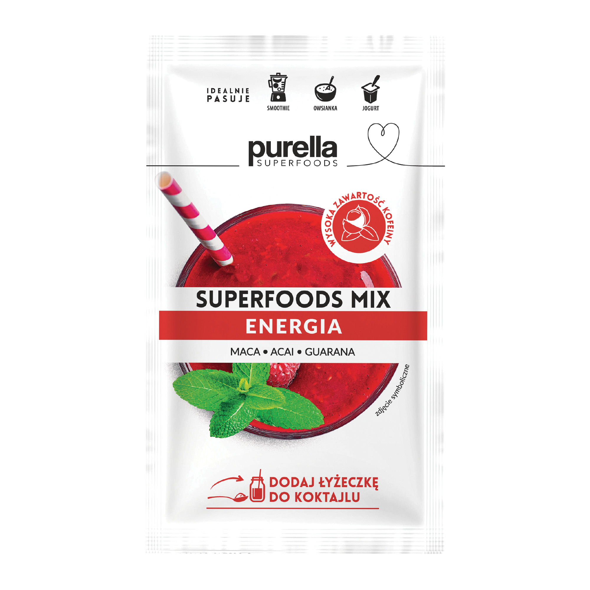 Purella Superfoods Mix Energia, 40 g zdjęcie