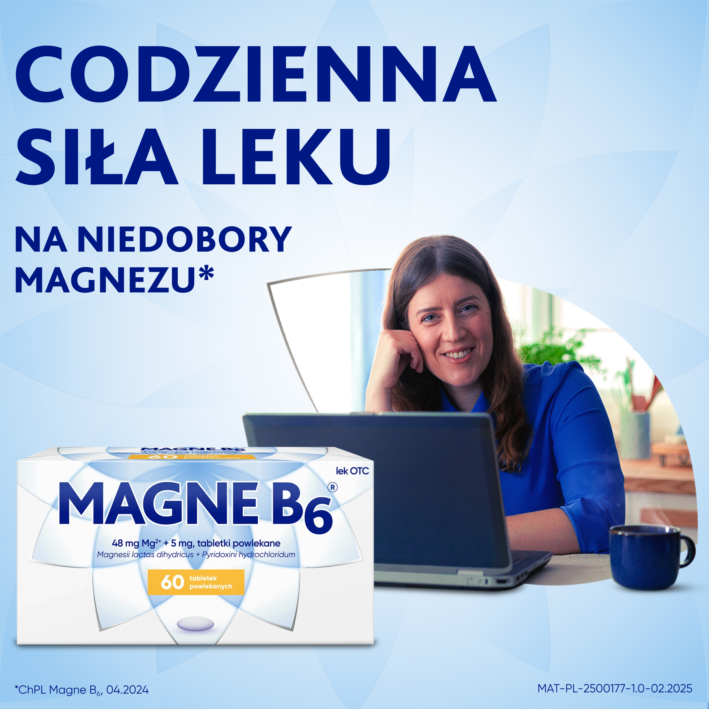 Magne B6 (48 mg + 5 mg, tabletki powlekane, 60 sztuk