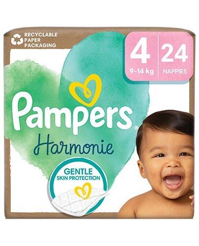 Pampers Harmonie Baby Pieluszki, rozmiar 4 9kg-14kg, 24 sztuki zdjęcie