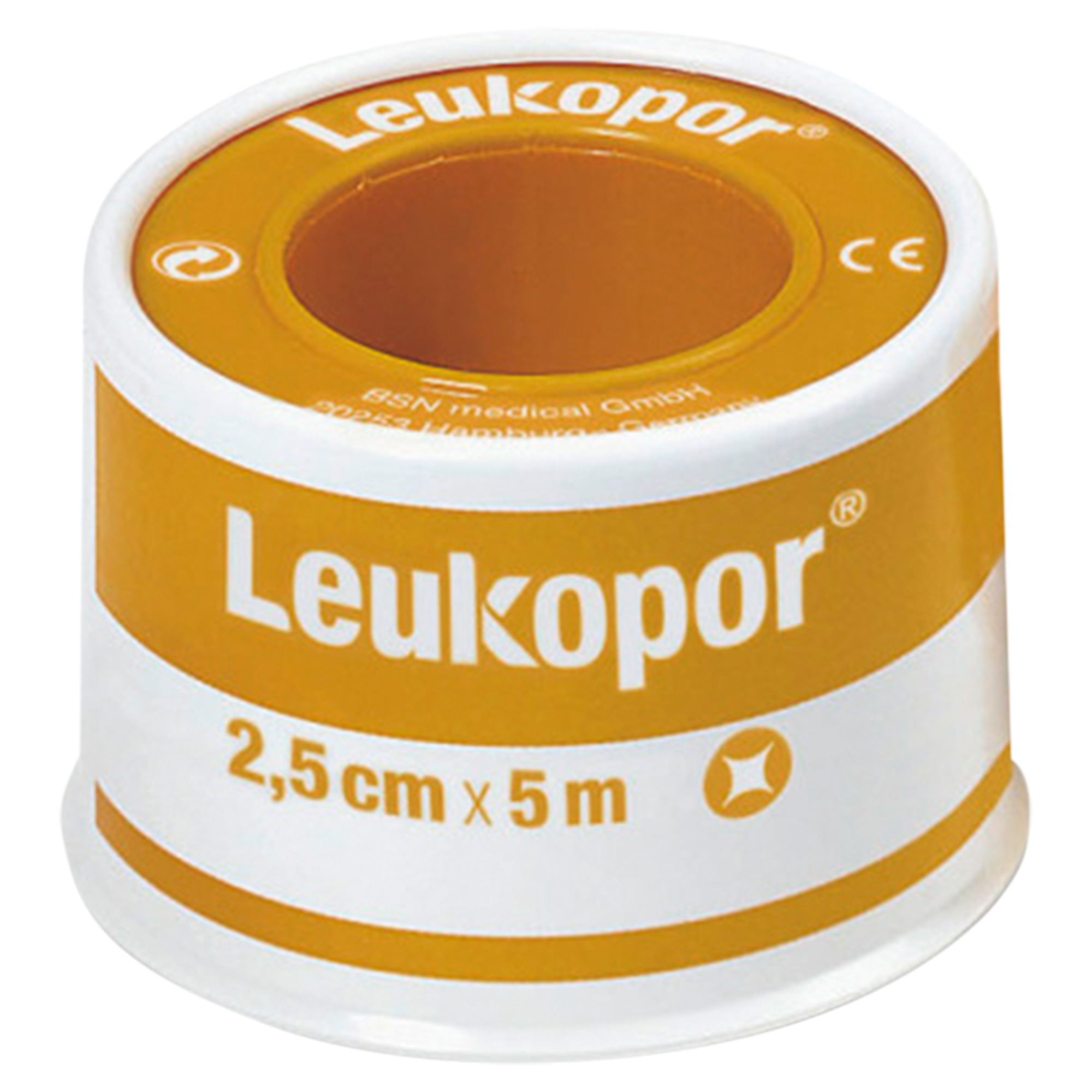 Leukopor plaster mocujący 2,5 cm x 5 m 1 sztuka zdjęcie