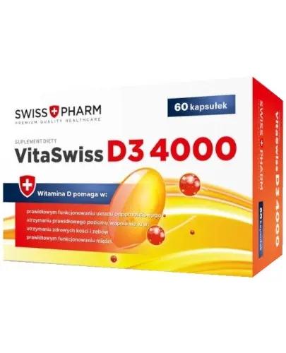 VitaSwiss D3 4000, 60 kapsułek zdjęcie