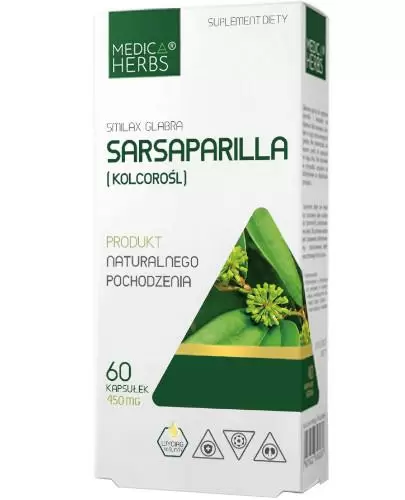 Medica Herbs Sarsaparilla (Kolcorośl) 60 kapsułek zdjęcie