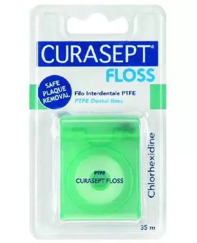 Curasept Floss nić dentystyczna PTFE płaska pokryta teflonem 35 m zdjęcie