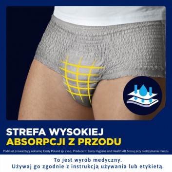 Tena Men Pants Normal Grey majtki chłonne dla mężczyzn rozmiar L/XL 8 sztuk