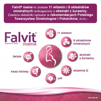 Falvit Mama witaminy dla kobiet w ciąży 60 tabletek