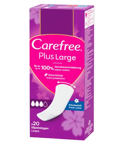 Carefree Plus Large świeży zapach wkładki higieniczne 20 sztuk zdjęcie