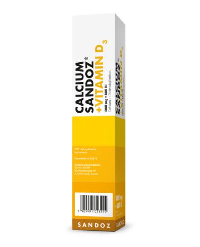 Calcium Sandoz + Vitamin D3 30 tabletek do rozgryzania i żucia zdjęcie