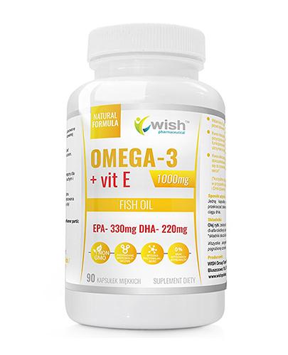 Wish Omega 3 1000 mg + Witamina E 90 kapsułek miękkich zdjęcie