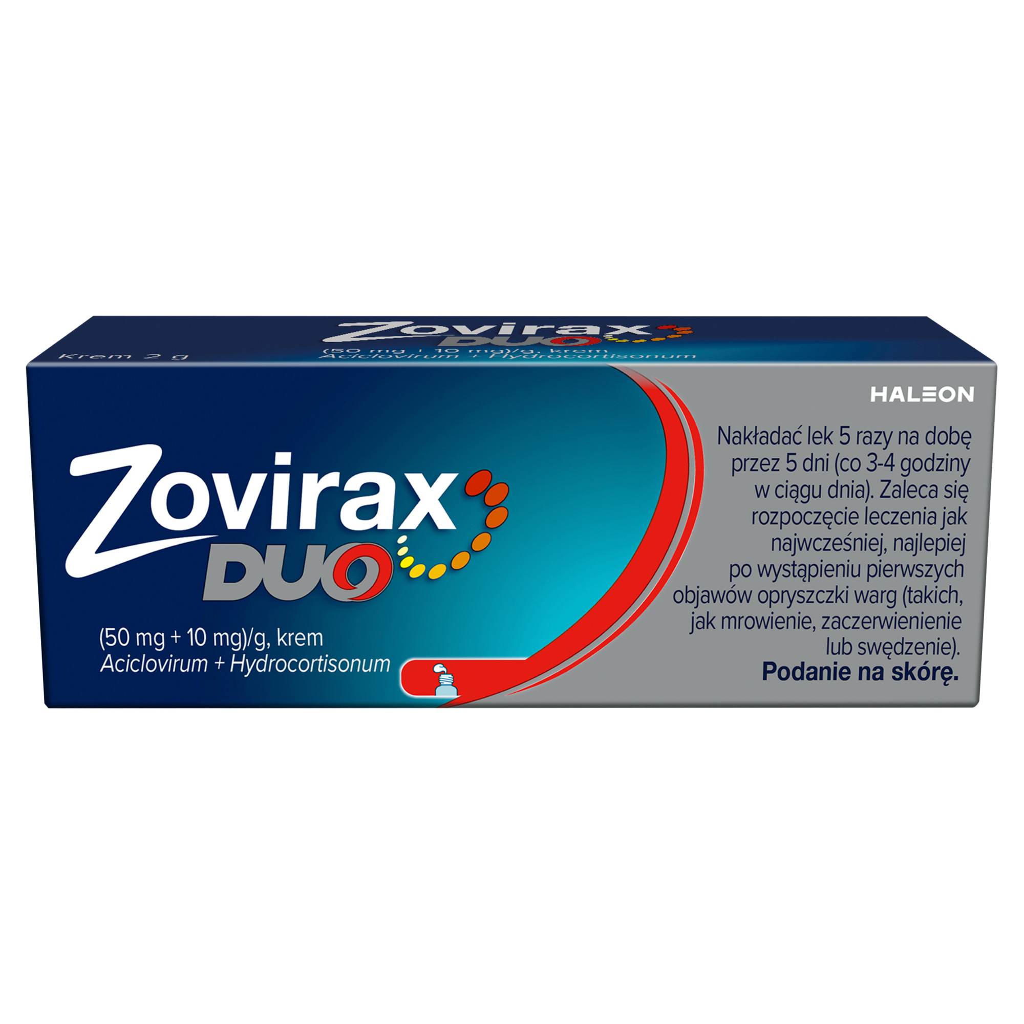 Zovirax Duo (50 mg + 10 mg)/g krem 2 g