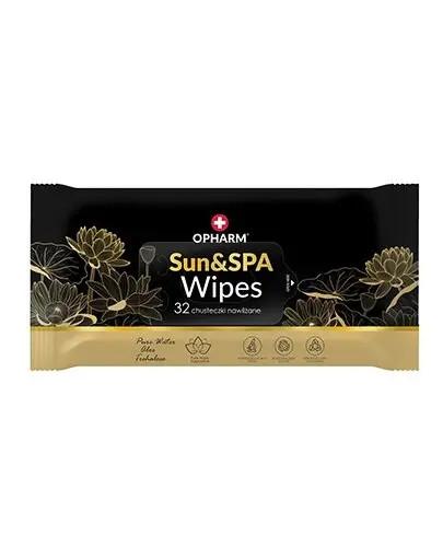 Opharm Sun&Spa Wipes, chusteczki nawilżane, 32 sztuk zdjęcie