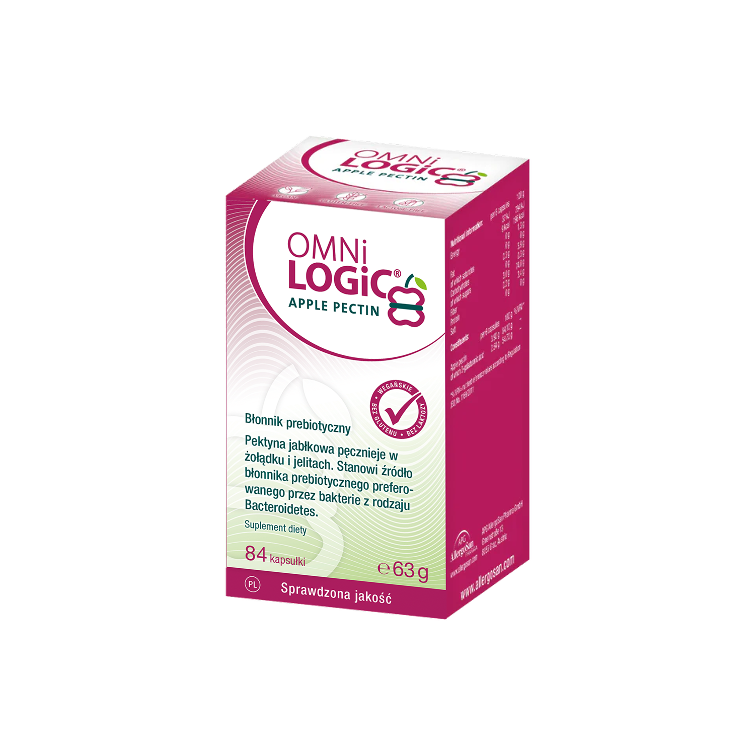 Omni-Logic ApplePectin, kapsułki, 84 sztuki zdjęcie