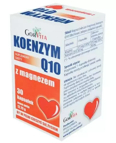 GorVita Koenzym Q10 z magnezem 30 kapsułek zdjęcie
