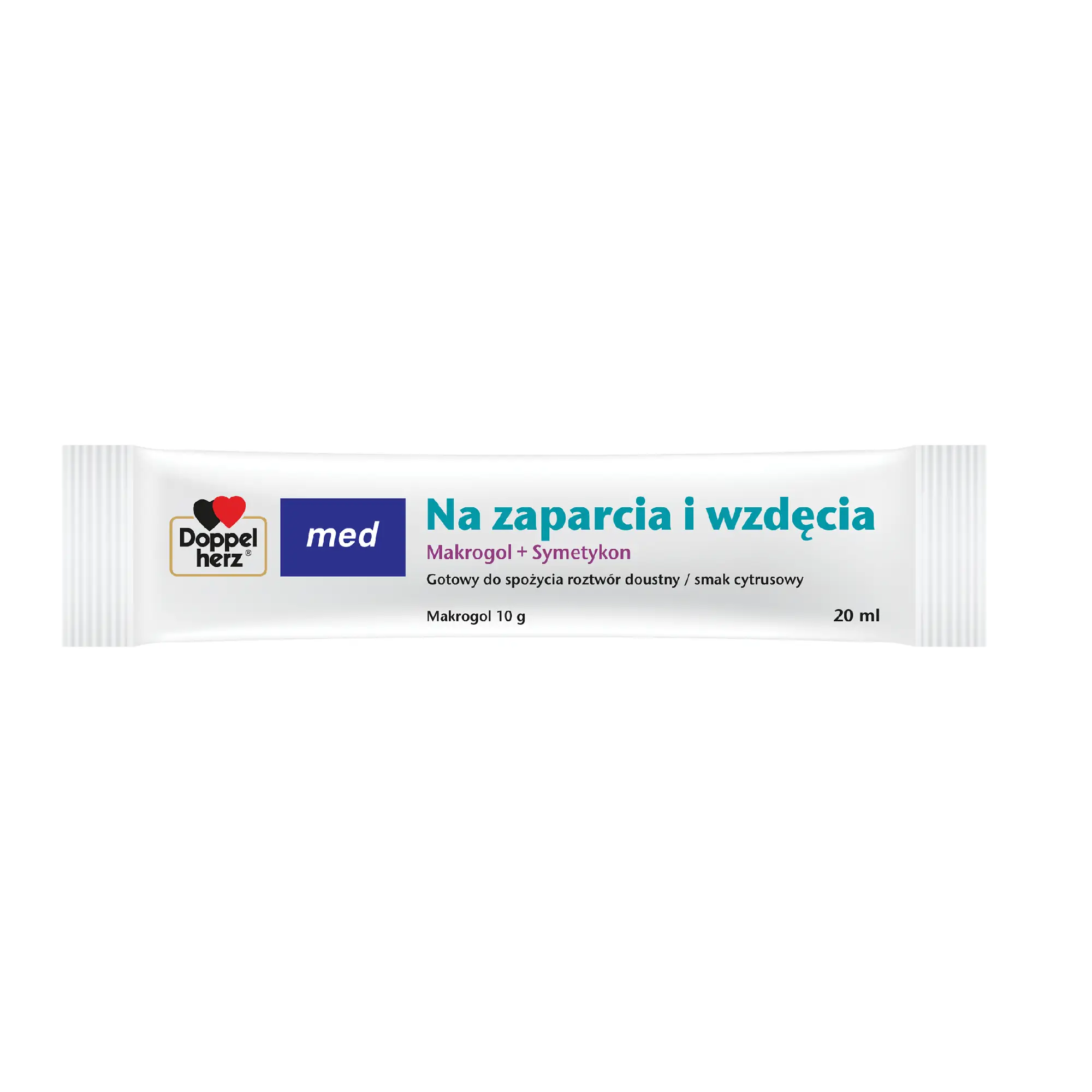 Doppelherz med. Na zaparcia i wzdęcia, saszetki, 20 ml