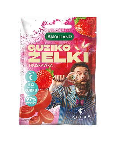 Bakalland KLEKS Guziko żelki truskawkowe, 34 g  zdjęcie