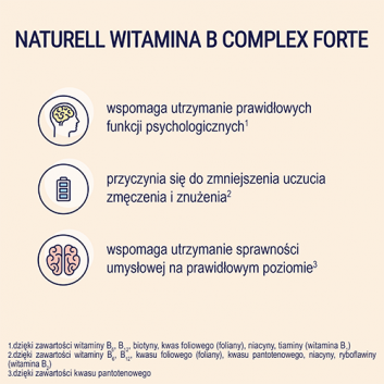 Naturell Witamina B Complex Forte 120 tabletek