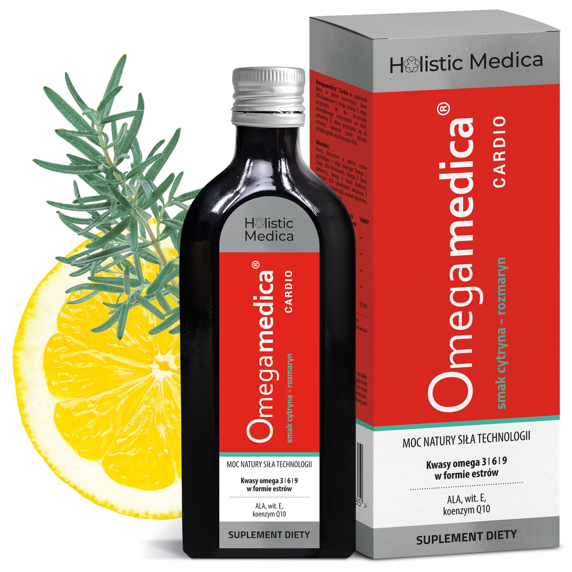 Omegamedica Cardio smak cytryna-rozmaryn 250 ml