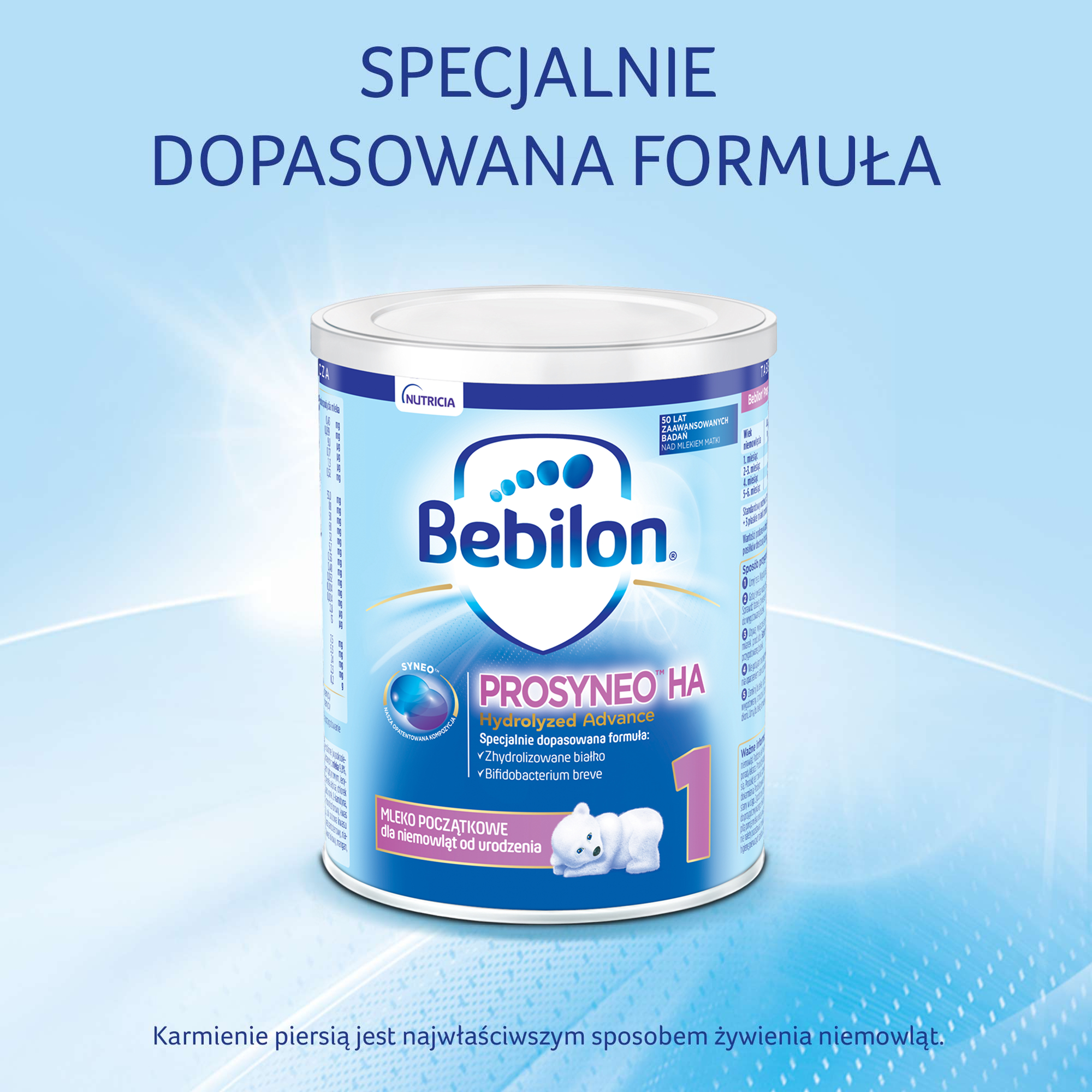 Bebilon Prosyneo HA 1 mleko początkowe dla niemowląt od urodzenia 400 g 