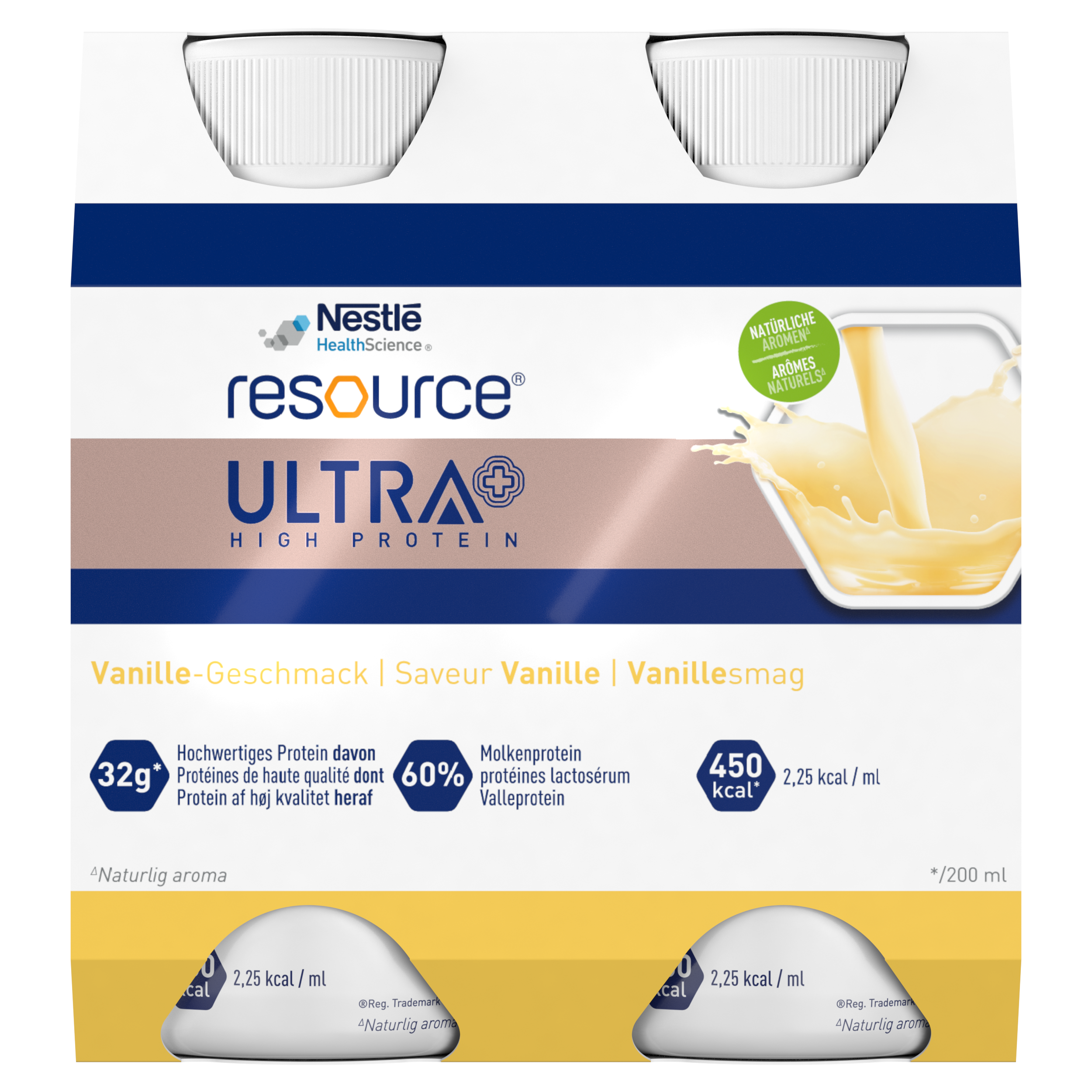 Nestle Resource Ultra + Wanilia, 4 x 200 ml