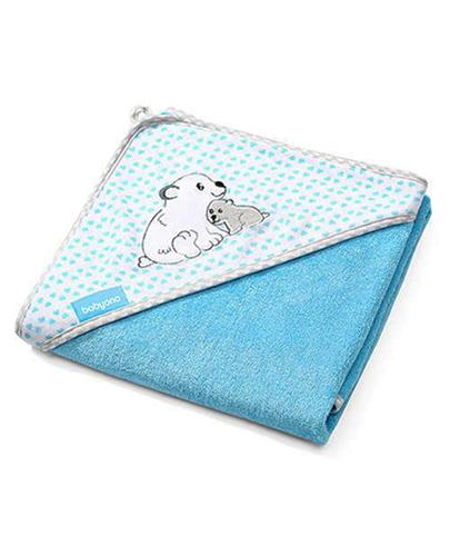 BabyOno okrycie kąpielowe z kapturem 100 x 100 cm niebieskie 1 sztuka [346/02] zdjęcie