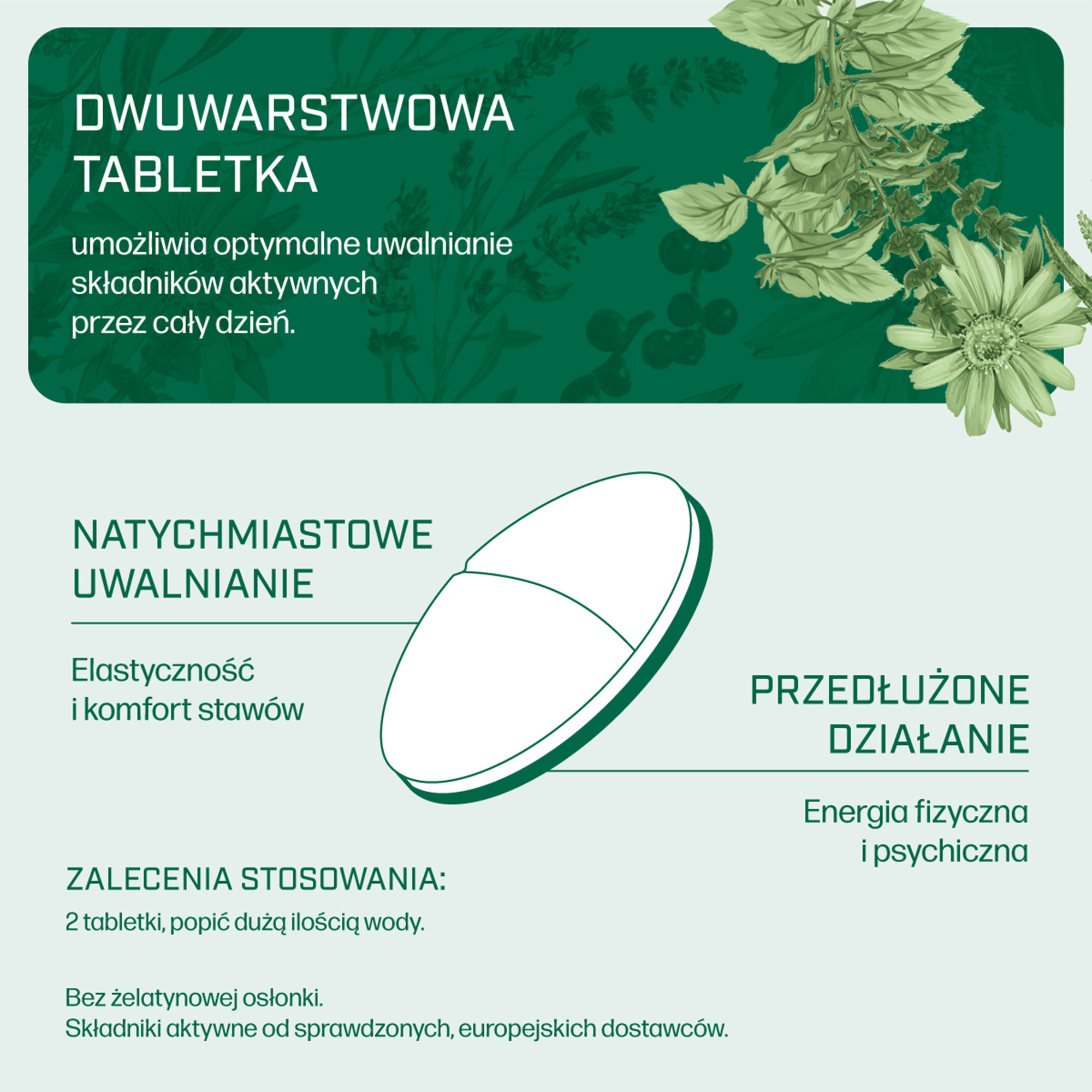 IANA Stawy Elastyczność + Energia, tabletki, 60 sztuk