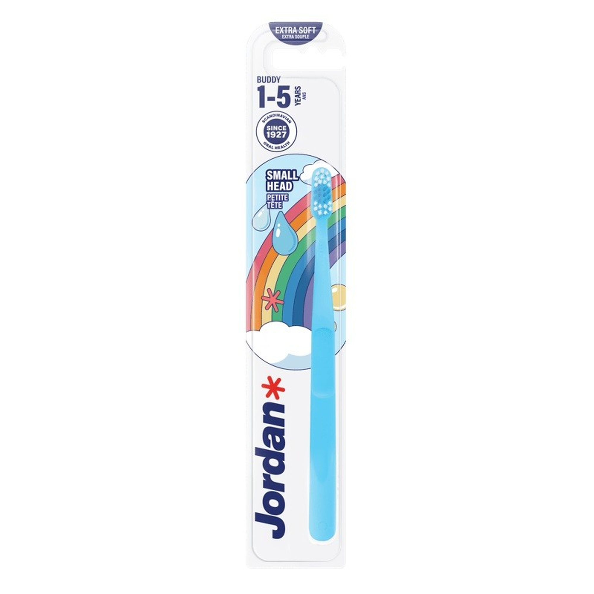 Jordan Buddy szczoteczka do zębów dla dzieci 1-5 lat ExtraSoft, 1 sztuka zdjęcie