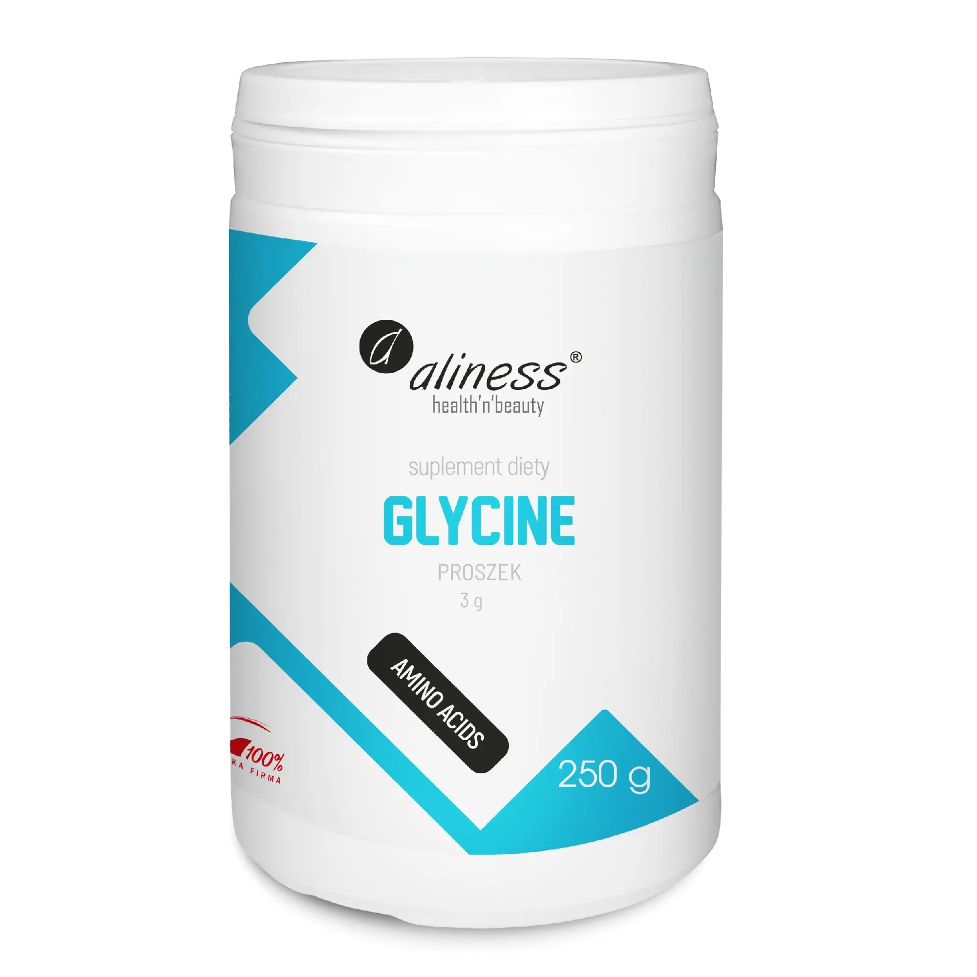 Aliness, Glycine, proszek, 250 g zdjęcie