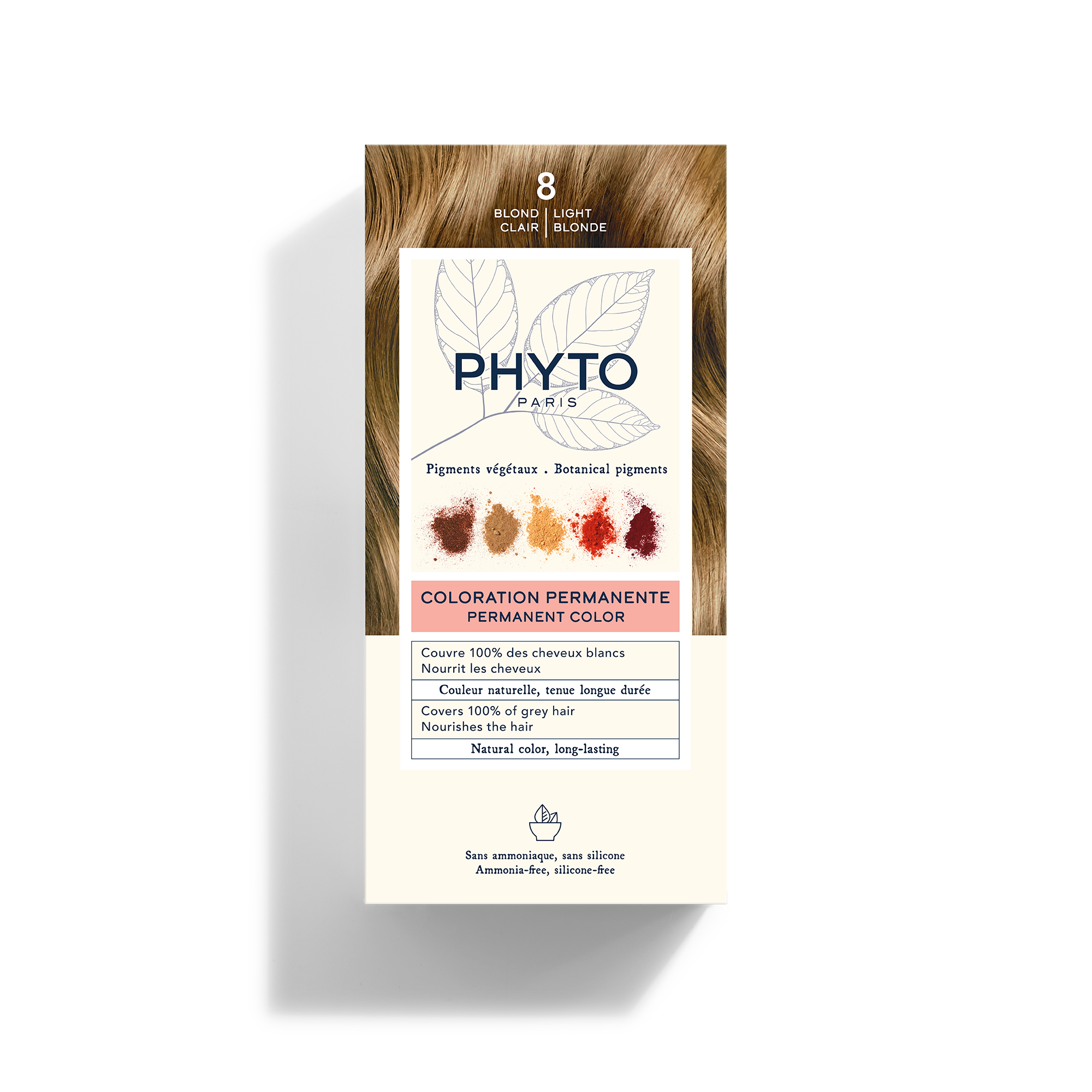 PHYTO COLOR Farba do włosów - 8 JASNY BLOND zdjęcie