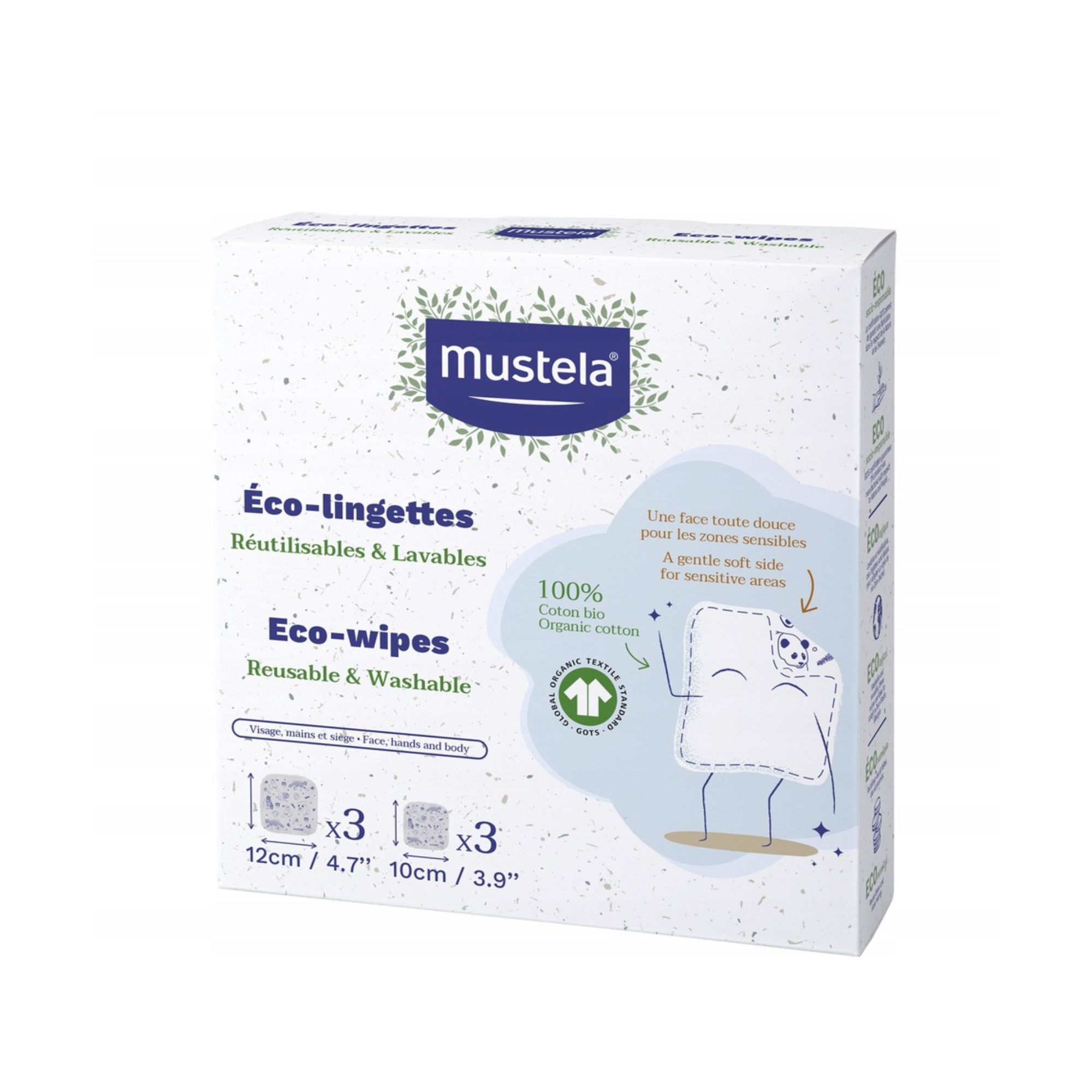 Mustela Eco-chusteczki wielokrotnego użytku, 6 sztuk zdjęcie