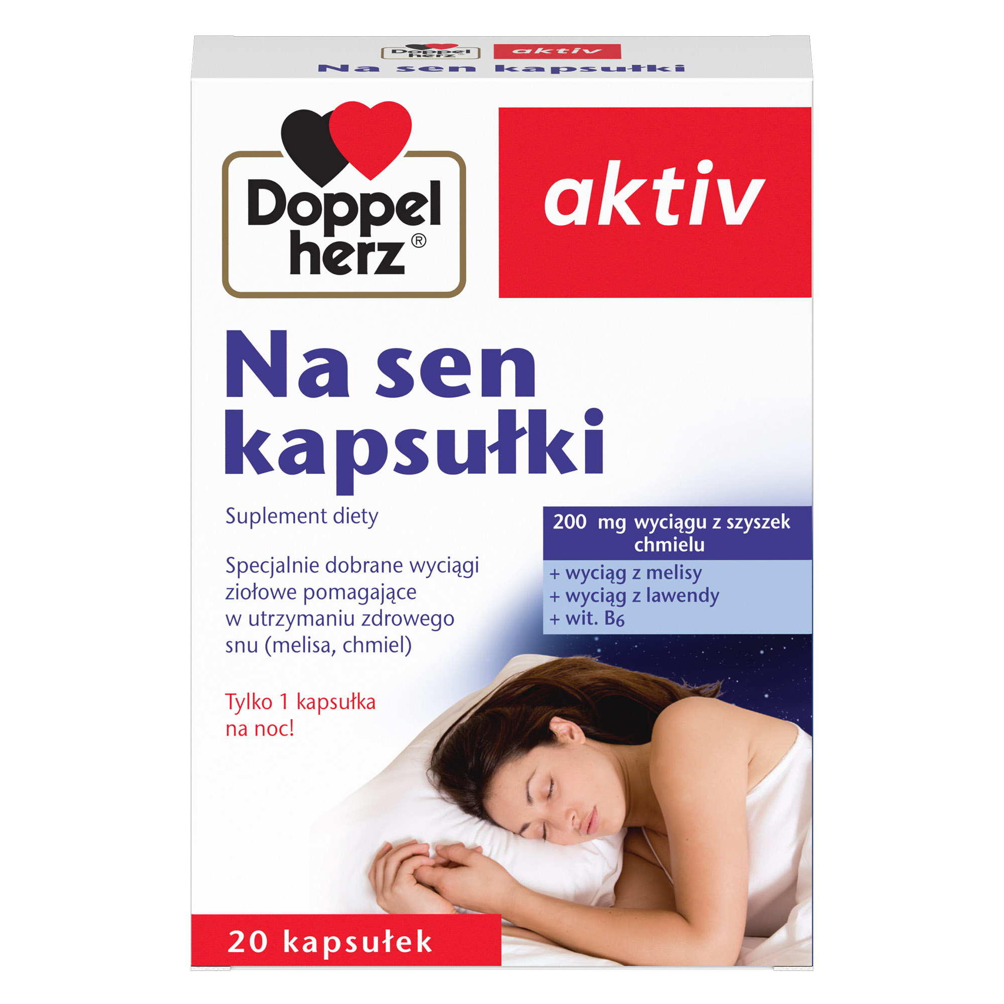 DoppelHerz Aktiv, Na sen, kapsułki, 20 sztuk zdjęcie