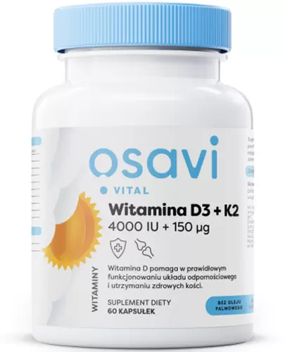 Osavi Witamina D3 + K2 4000 IU + 150 µg 60 kapsułek zdjęcie