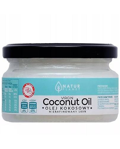 Natur Planet Olej Kokosowy Nierafinowany 100% - 200 ml - cena, opinie, właściwości zdjęcie