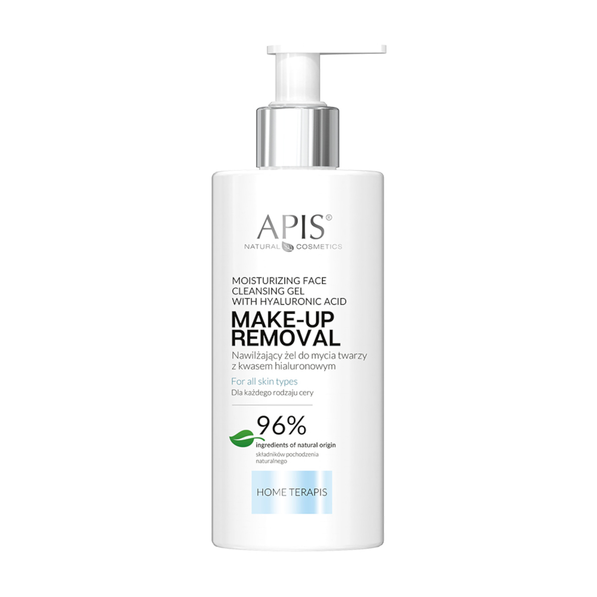 Apis Home Terapis, nawilżający żel do mycia twarzy z kwasem hialuronowym, 300 ml zdjęcie