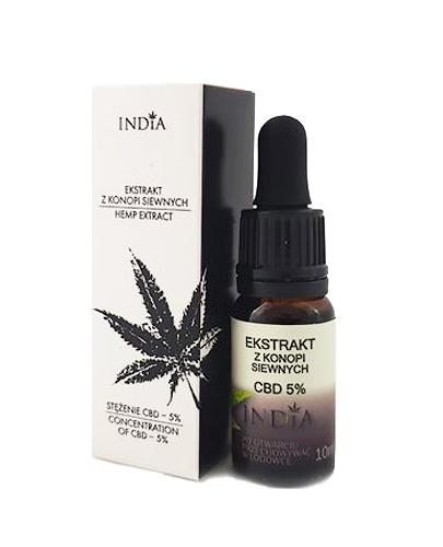 INDIA Ekstrakt z konopi siewnych CBD 5% - 10 ml - cena, dawkowanie, opinie  zdjęcie