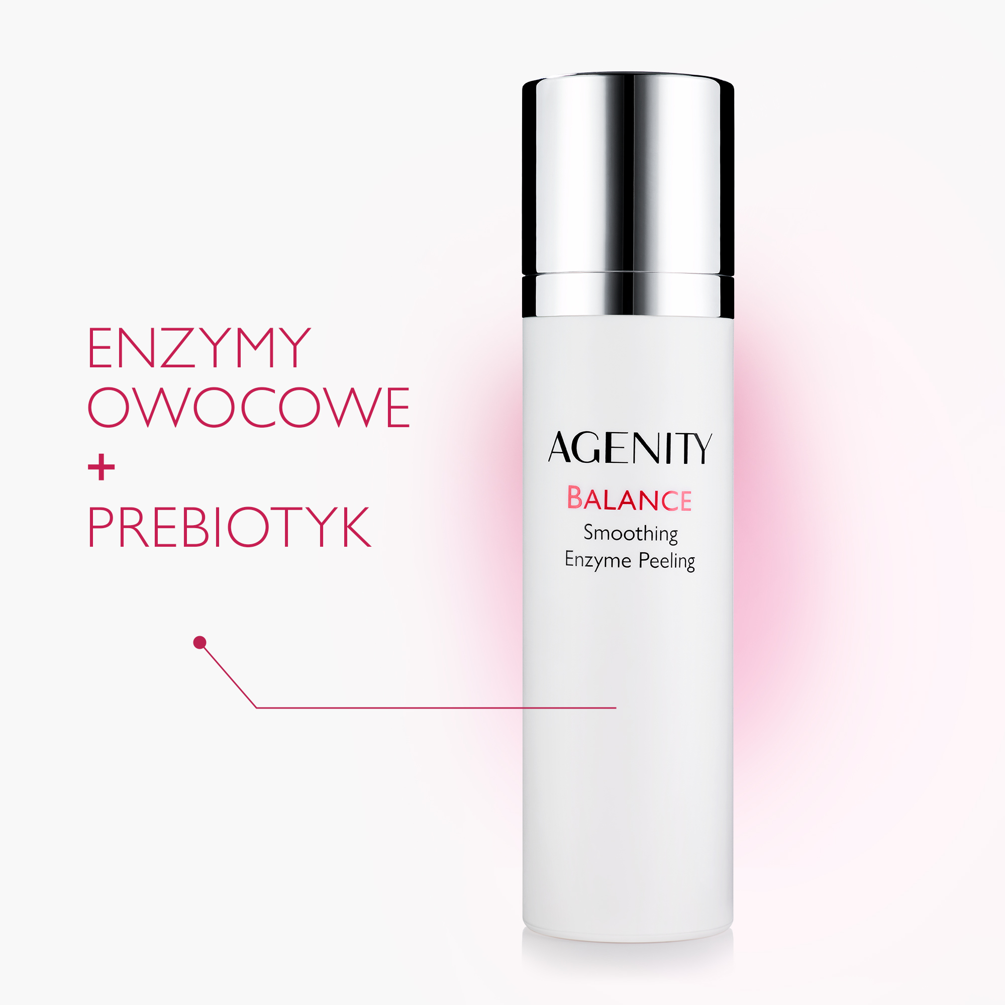 Agenity Balance, Peeling wygładzający do każdego rodzaju skóry enzymatyczny, 75 ml