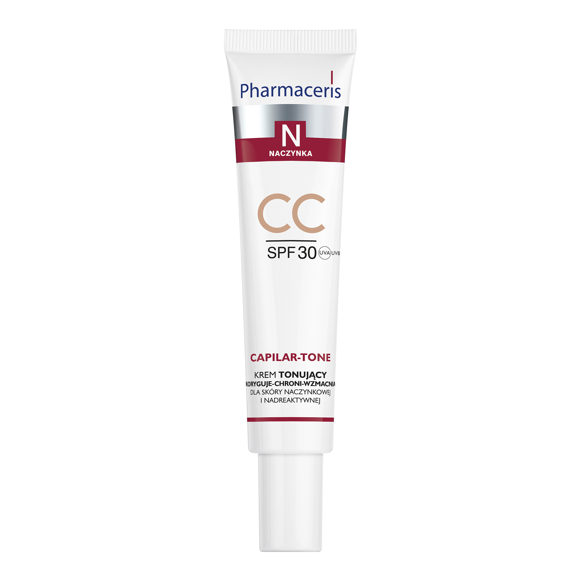 Pharmaceris N Capilar-Tone, krem tonujący CC, SPF 30, skóra naczynkowa i nadreaktywna, 40 ml