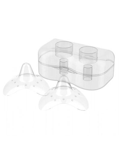 Babyono Natural Nursing silikonowe osłonki na piersi rozmiar M 2 sztuki [823] zdjęcie