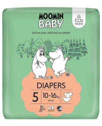 MOOMIN Baby Pieluszki 5 MAXI 10-16 kg, 40 sztuk zdjęcie