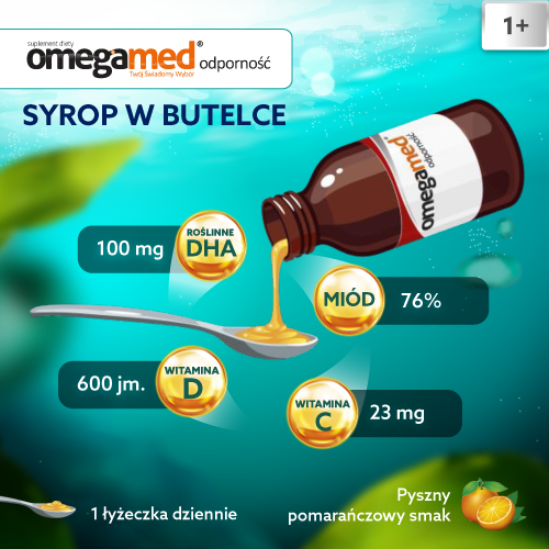 Omegamed Odporność 1+, syrop, 140 ml