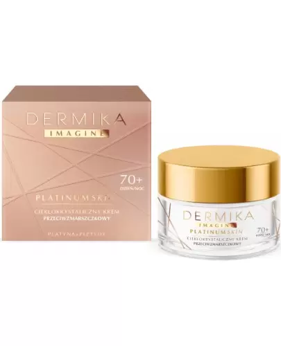 Dermika Imagine Platinum Skin ciekłokrystaliczny krem przeciwzmarszczkowy 70+ 50 ml zdjęcie