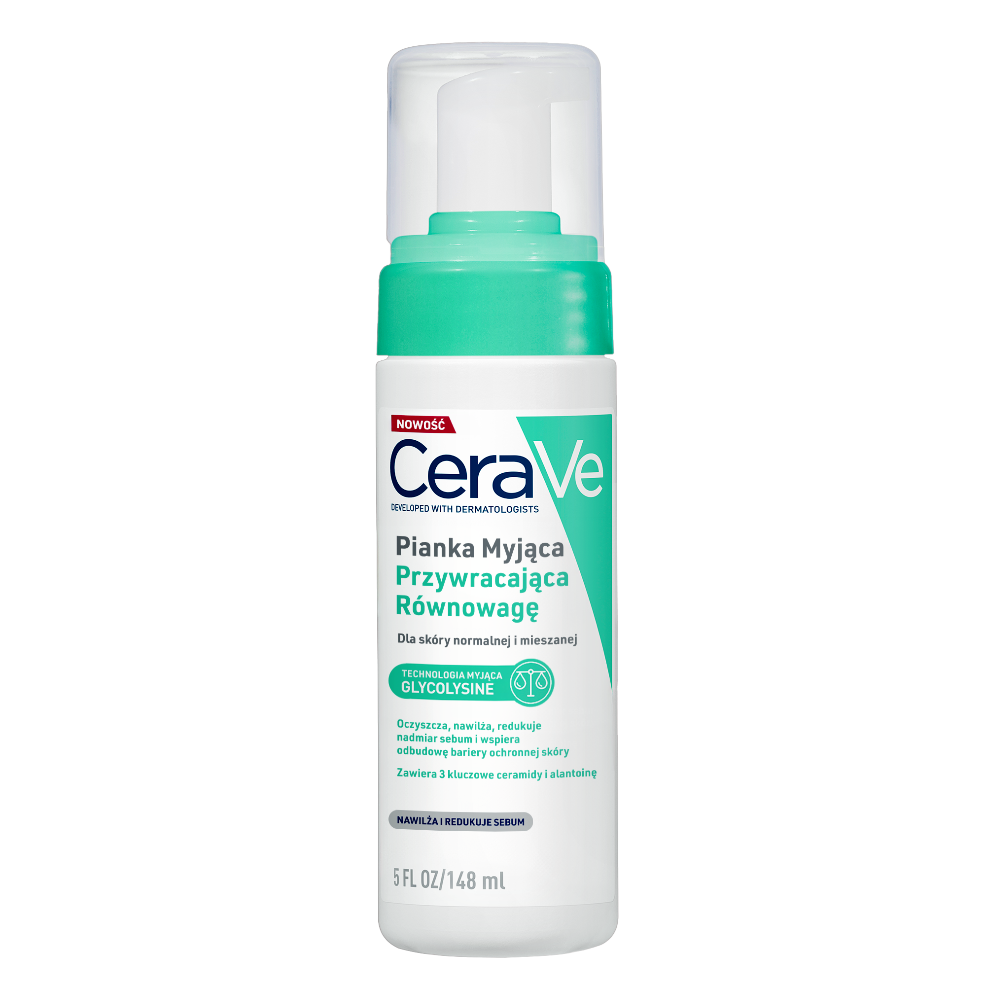 Cerave, Pianka myjąca przywracająca równowagę, 148 ml zdjęcie